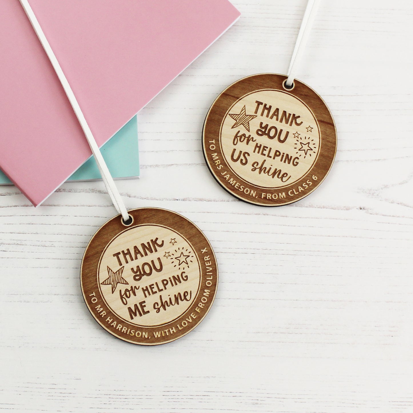 Thank You For Helping Me Shine Wooden Decoration