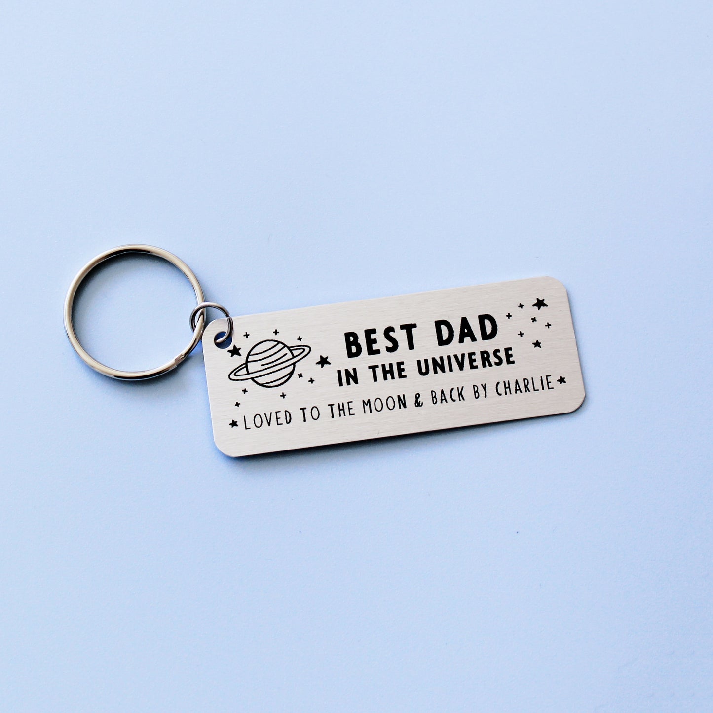 Best Dad In The Universe Personalised Keyring