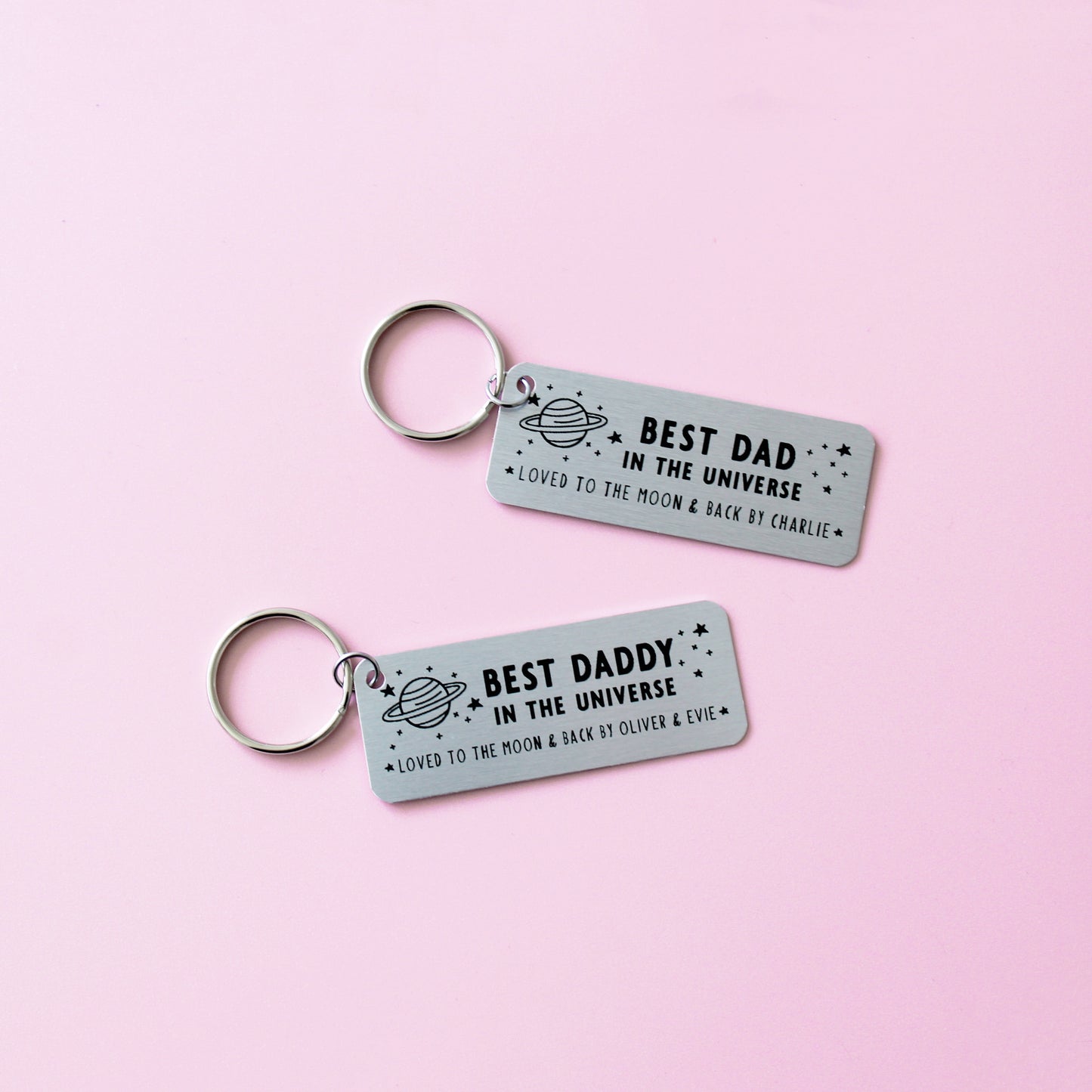 Best Dad In The Universe Personalised Keyring