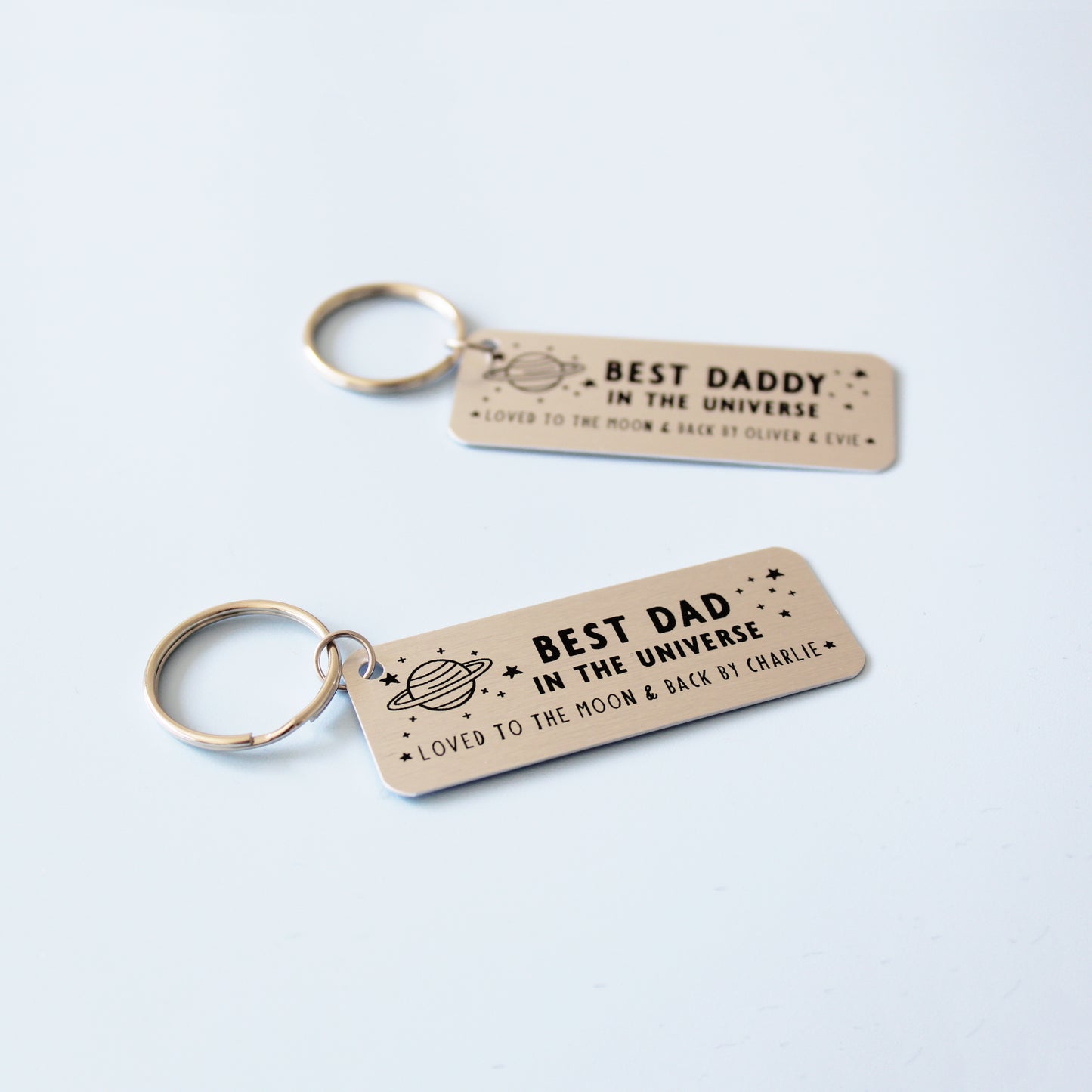 Best Dad In The Universe Personalised Keyring