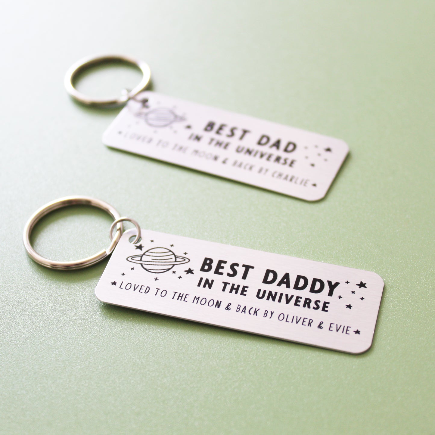 Best Dad In The Universe Personalised Keyring