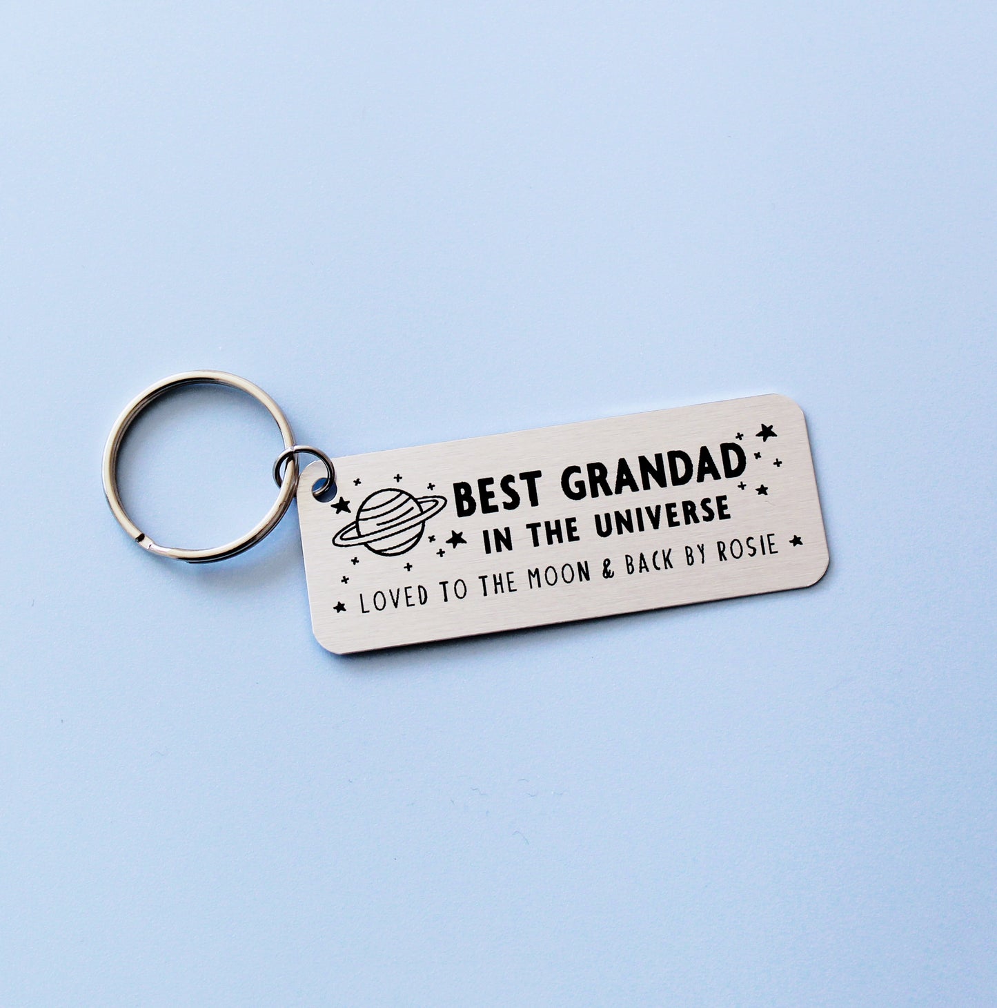 Best Grandad In The Universe Personalised Keyring
