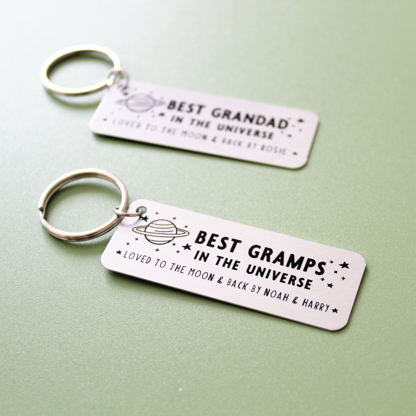 Best Grandad In The Universe Personalised Keyring