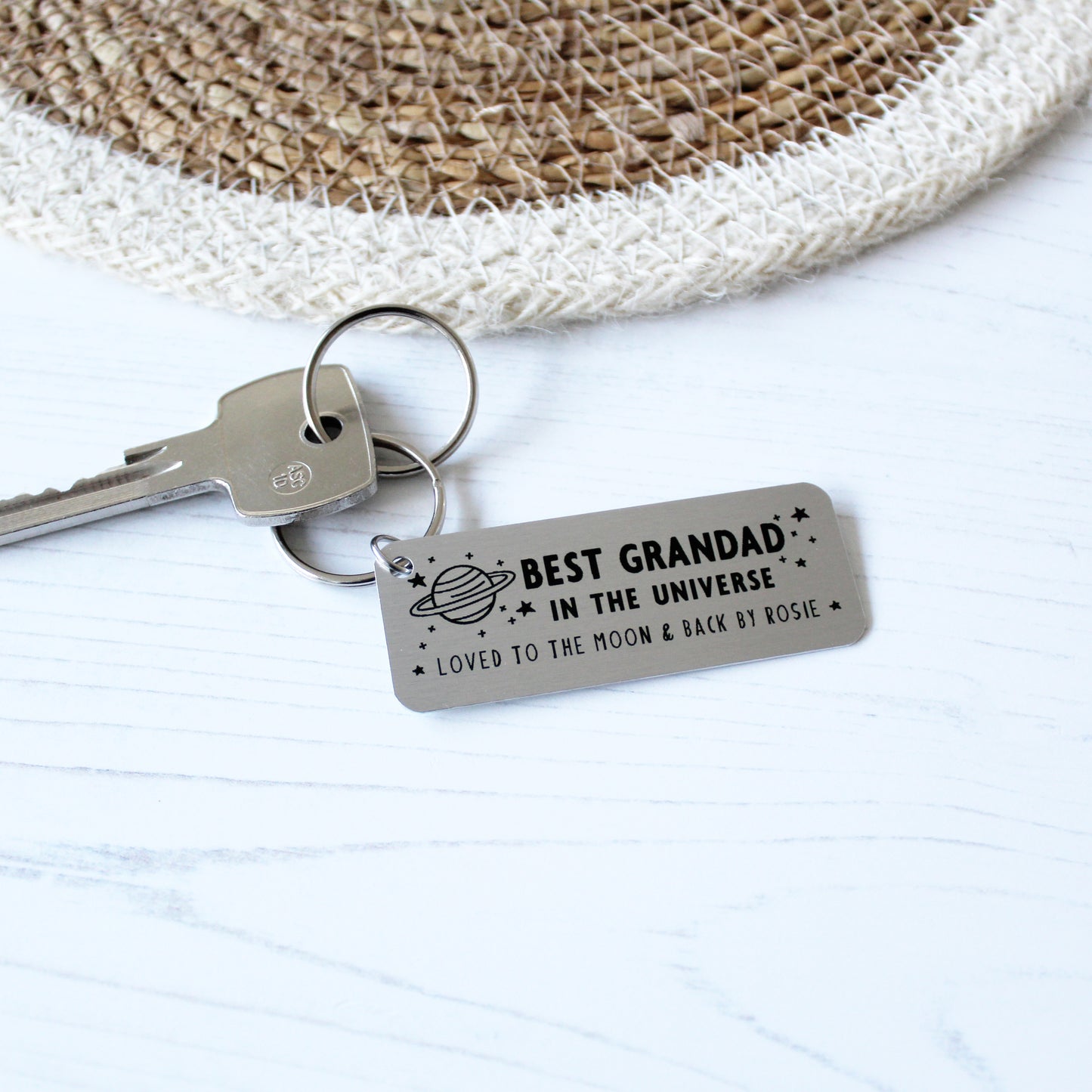 Best Grandad In The Universe Personalised Keyring