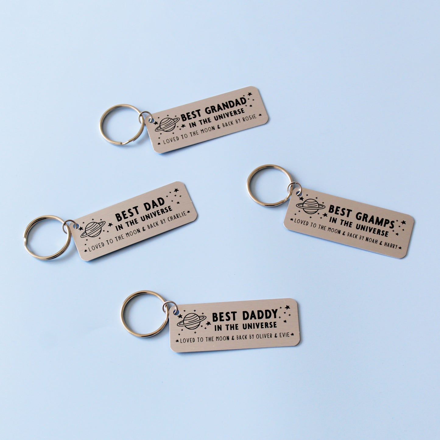 Best Grandad In The Universe Personalised Keyring