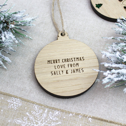 First Christmas In Our New Home Wooden Decoration