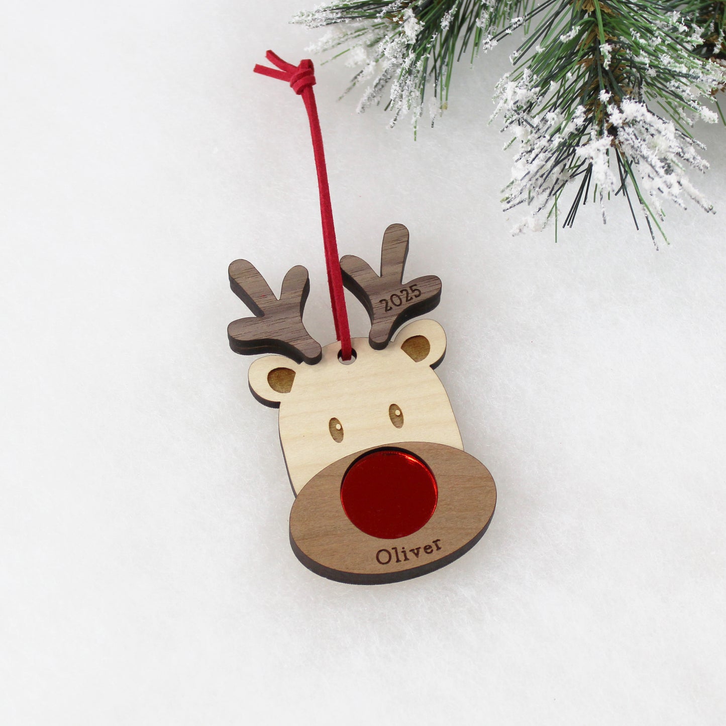 Personalised Christmas Reindeer Decoration