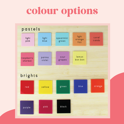 Two Colour Bold Name Keyring