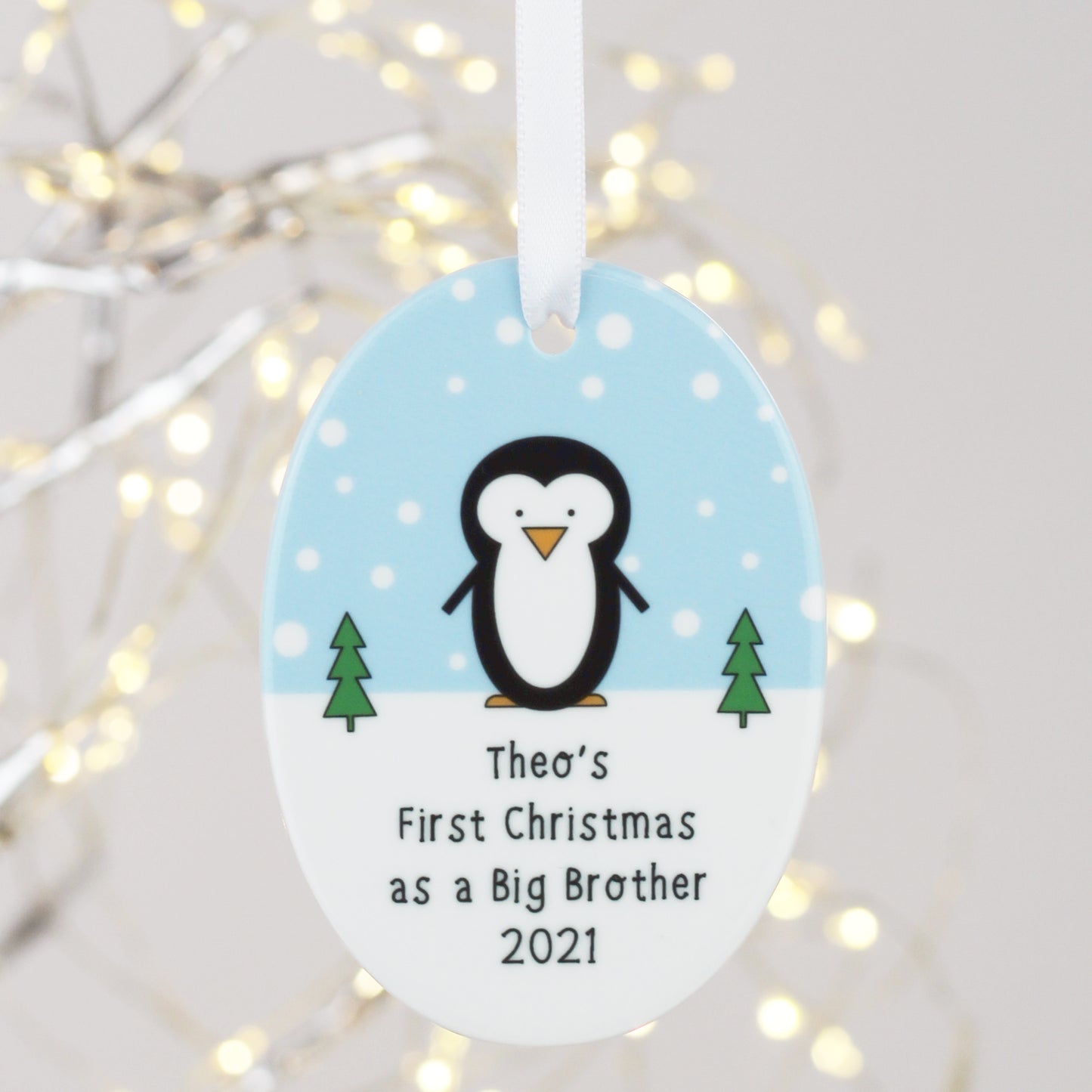 My First Christmas as a Big Brother or Sister Ceramic Decoration